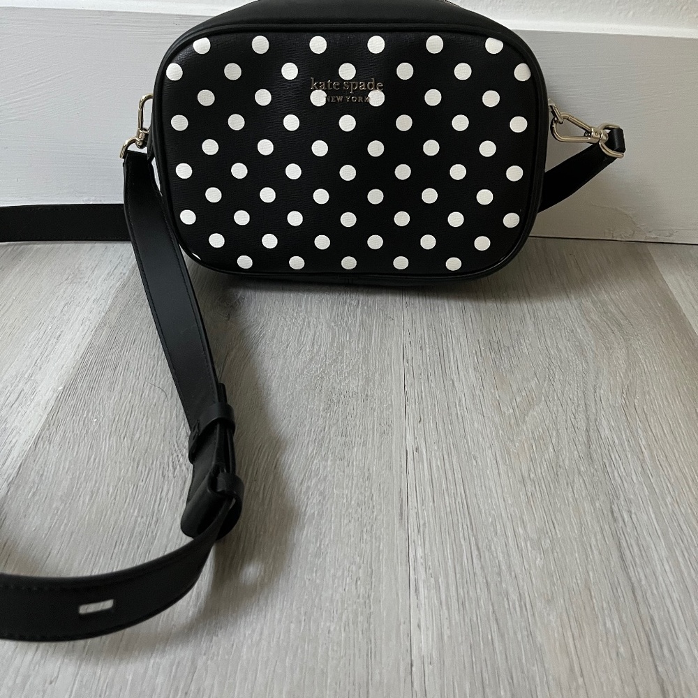Kate spade polka dot camera bag